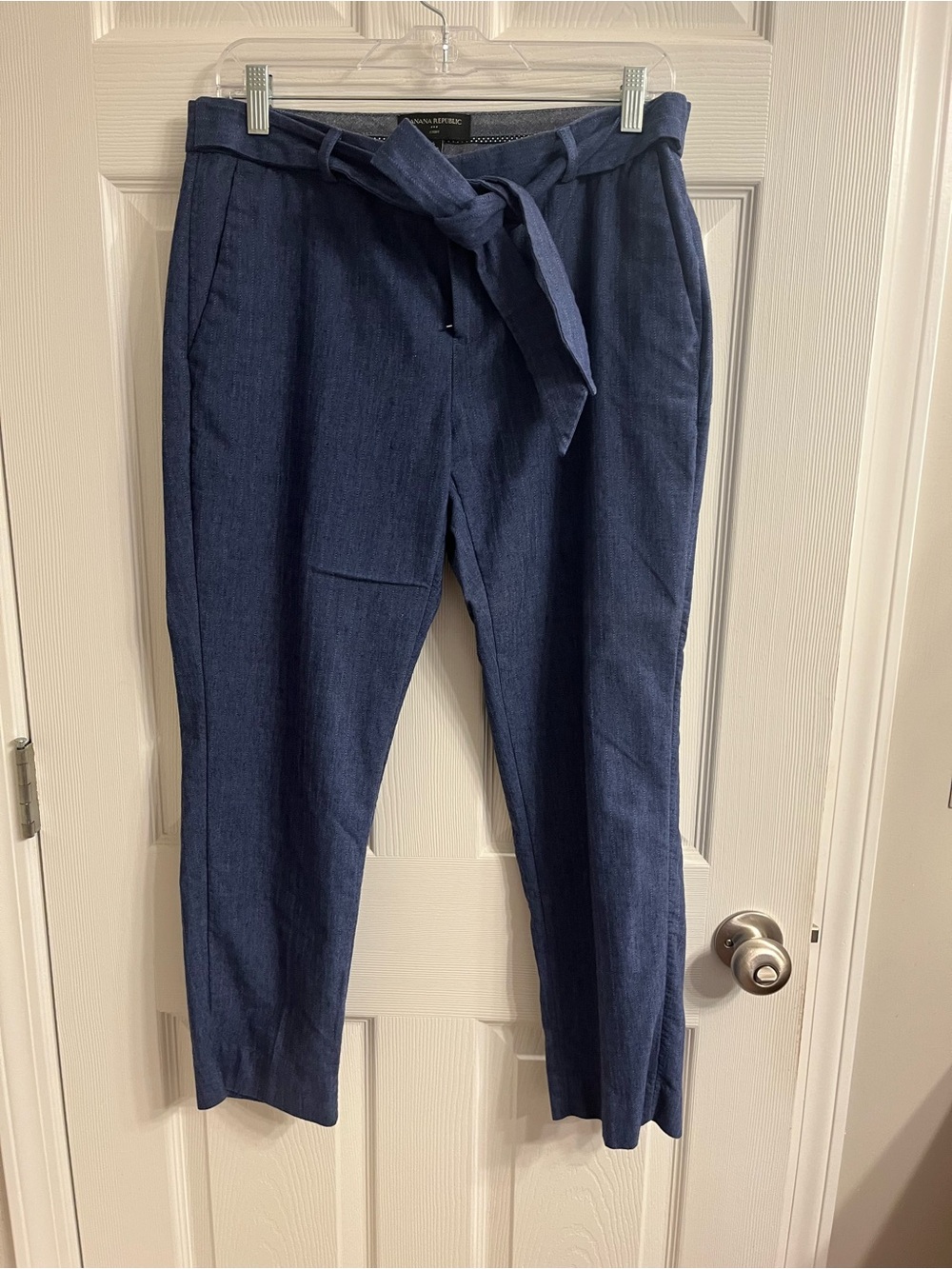 Banana Republic Avery Women's Denim Tie-Waist Tapered Pants